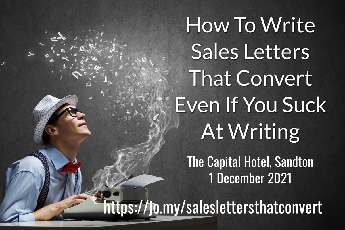 How to write sales letters that convert, even if you suck at writing.